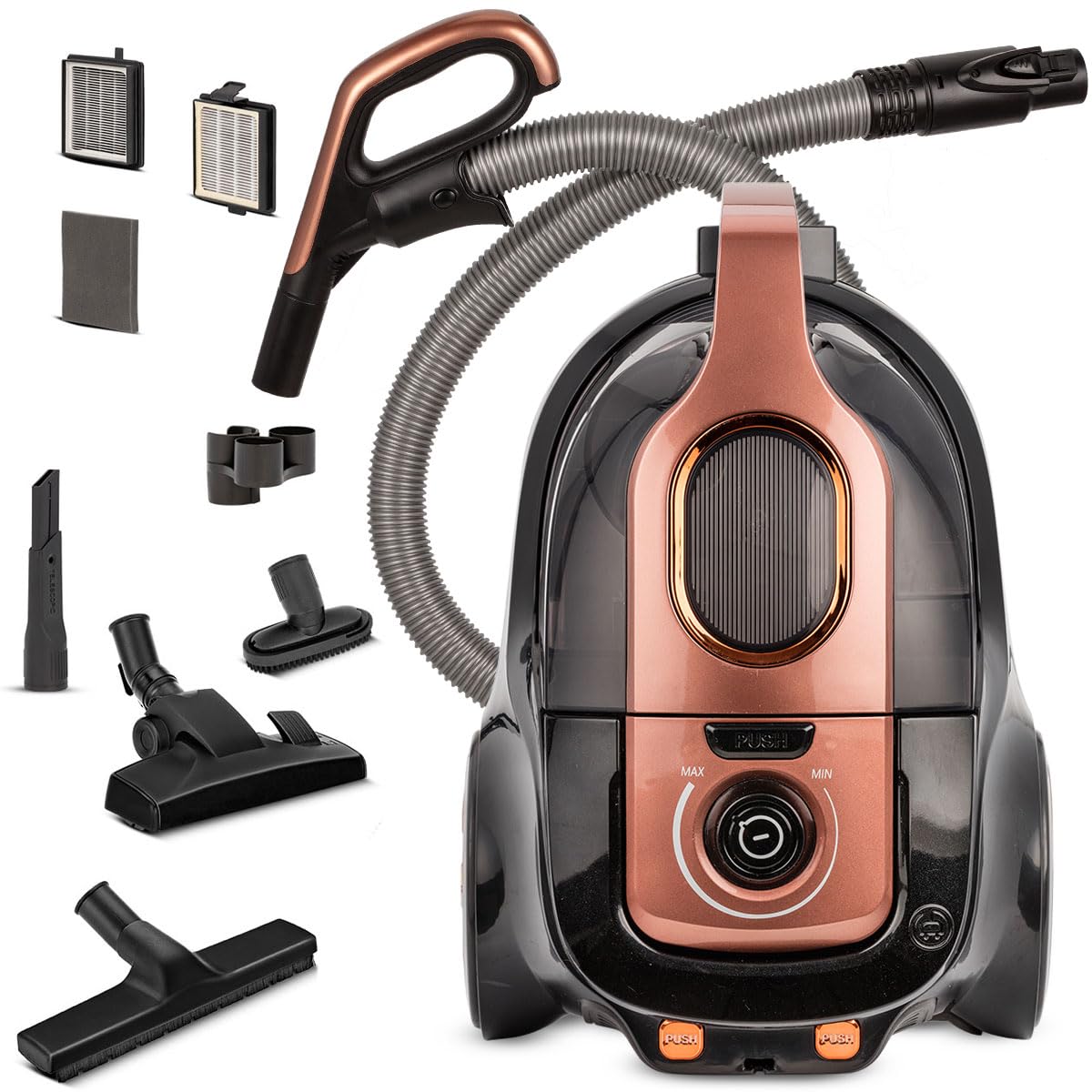 MPM MOD-25 Aspirapolvere Senza Sacco 750W 1,1L HEPA