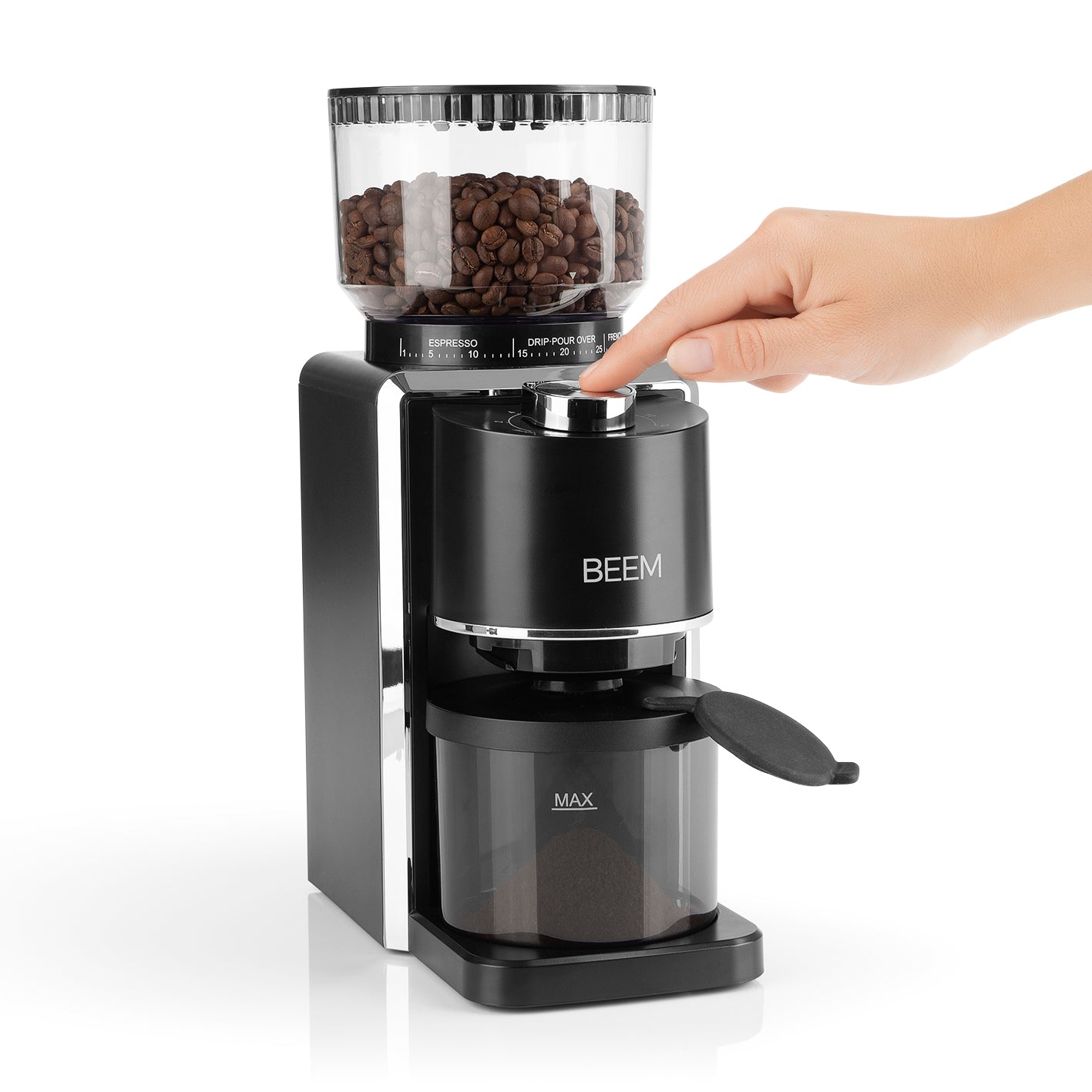 Beem Grind-Perfect Macinacaffè Elettrico 250 g Acciaio