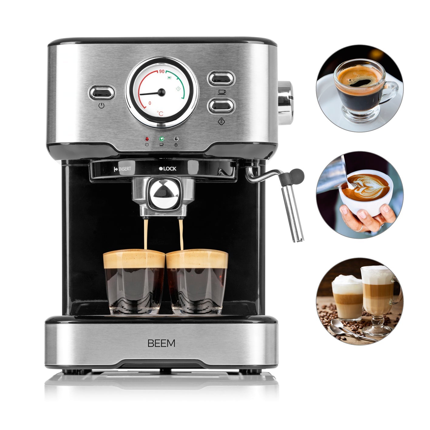 Beem Espresso-Select macchina espresso portafiltro 15 bar 1,5 L