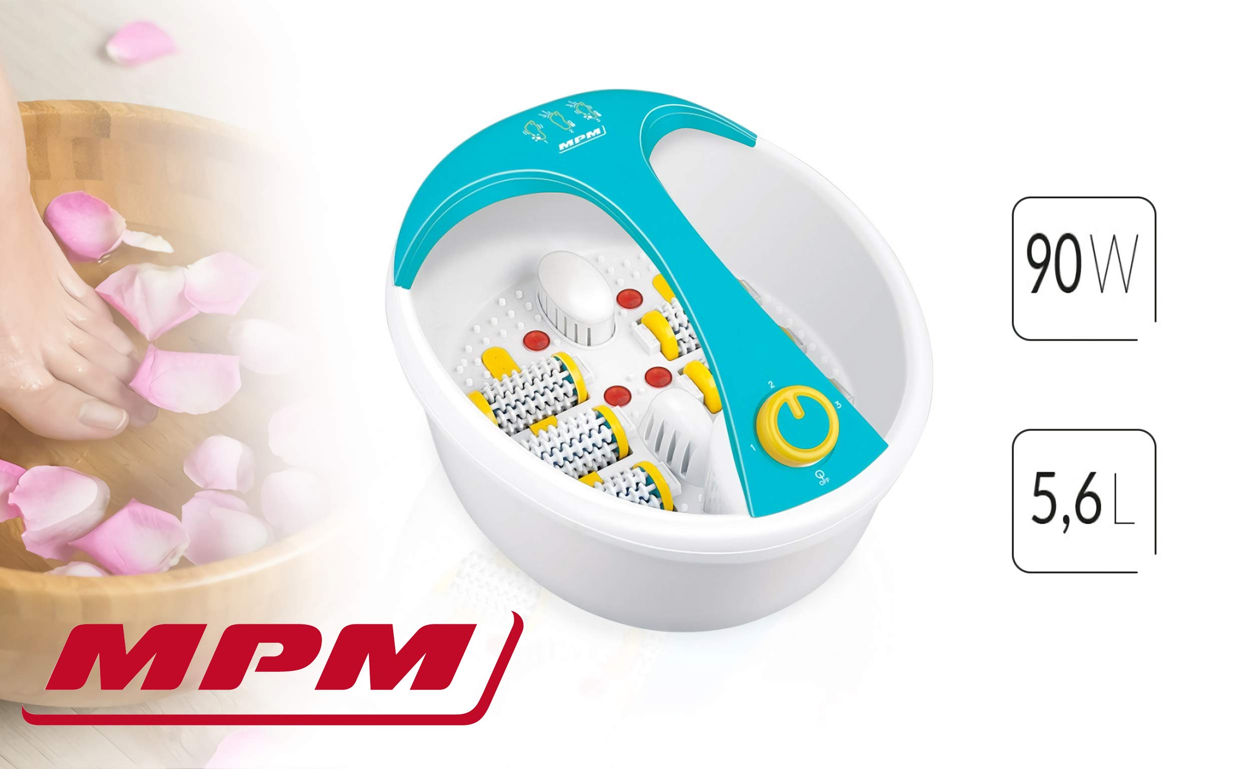 MPM MMS-03 massaggiatore piedi acqua 90 W bolle infrarossi