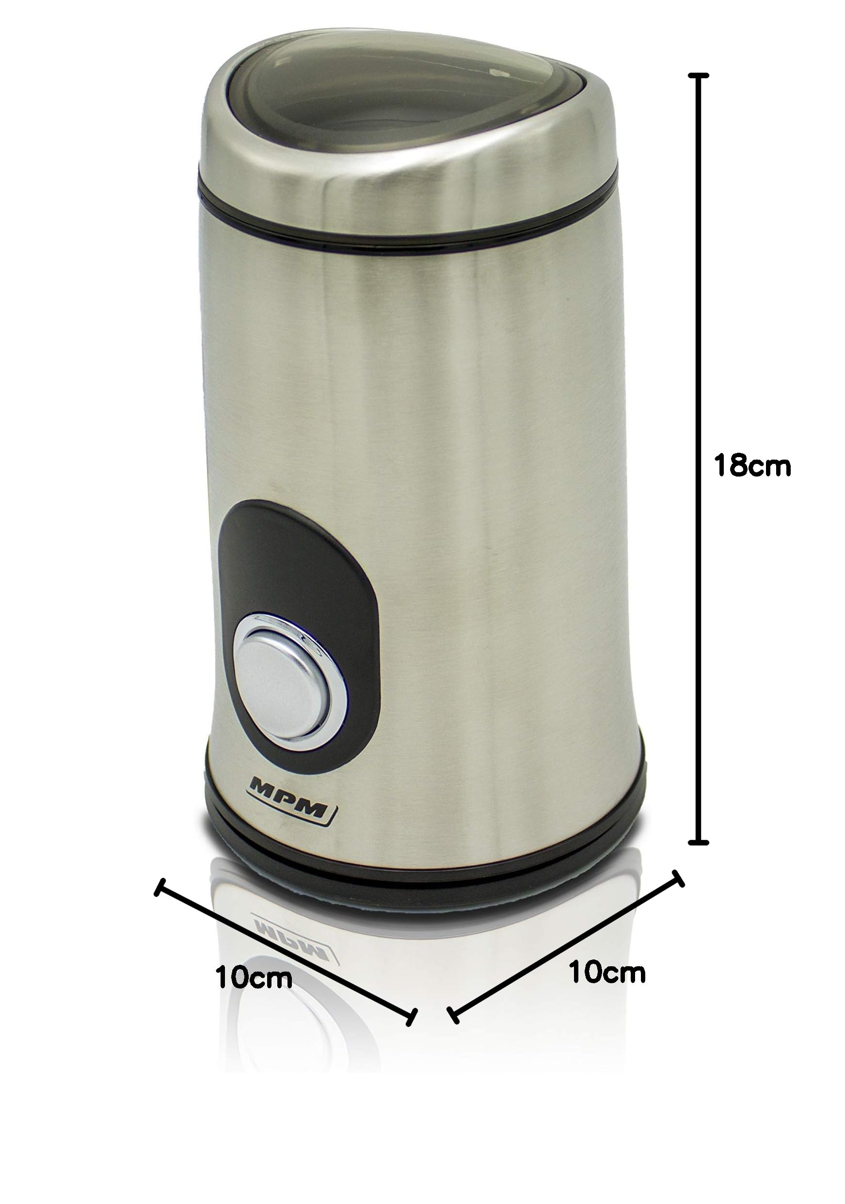 MPM MMK-02M macinacaffè elettrico 50 g 150 W inox