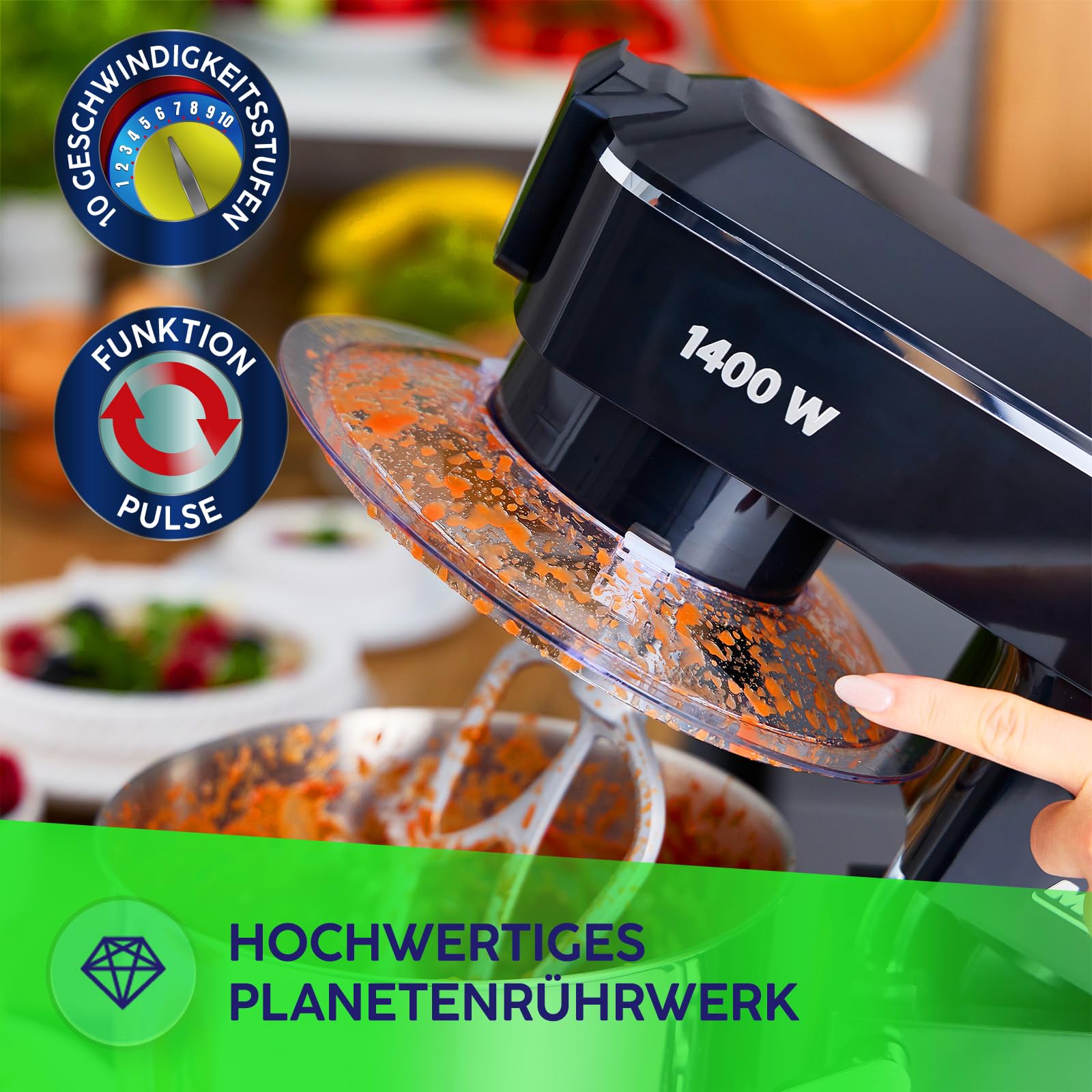 MPM MRK-24 Robot Planetaria 4,5L 1400W Tritacarne