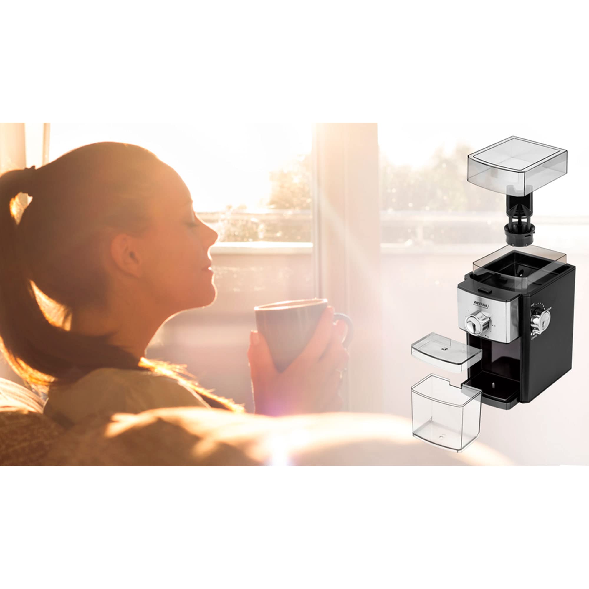 MPM MMK-08 macinacaffè elettrico 350 g 17 livelli