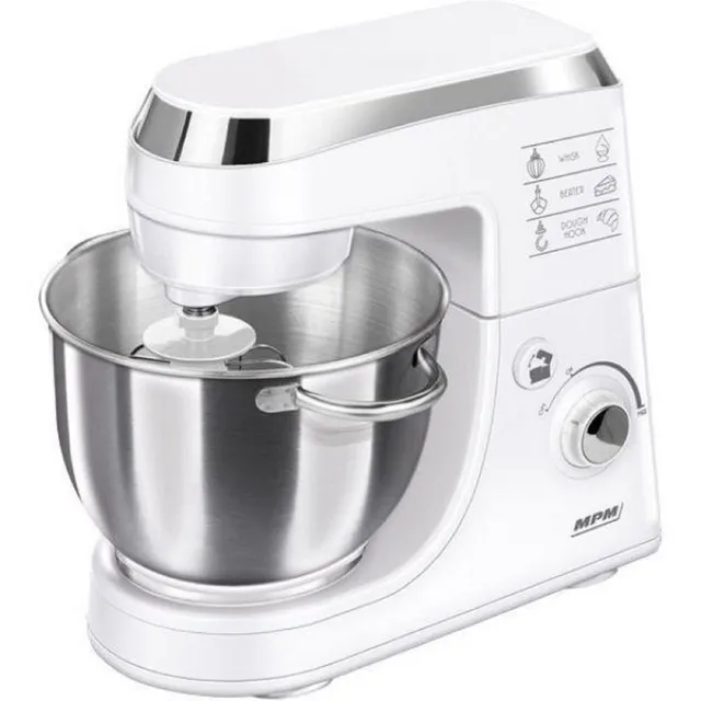MPM MGO-25 piastra waffle 2 cialde belghe 1000W bianco