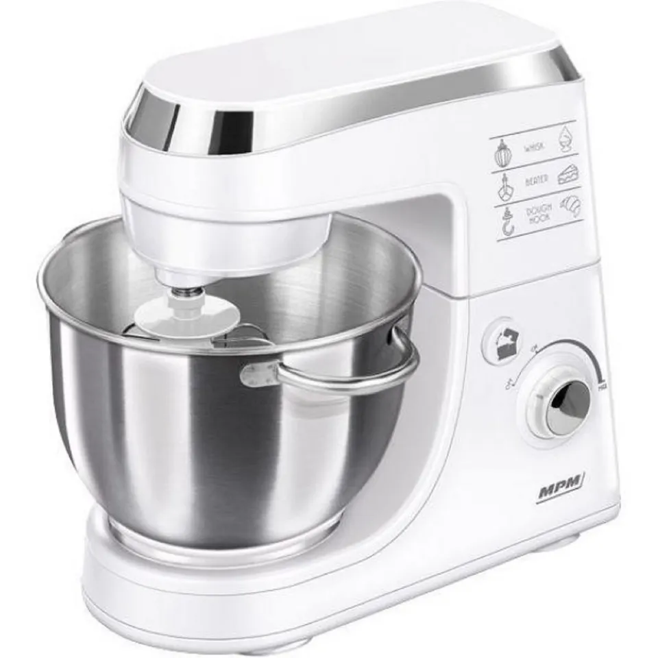 MPM MGO-25 piastra waffle 2 cialde belghe 1000W bianco