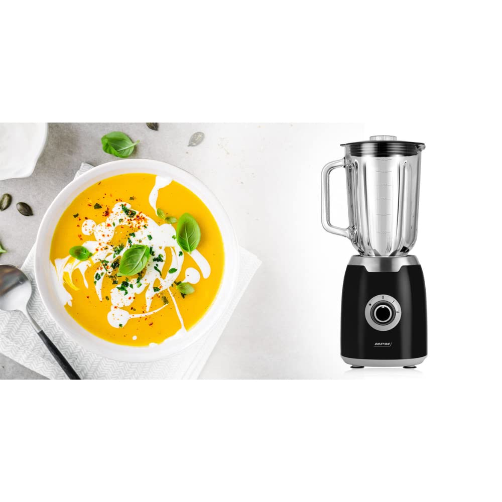 MPM MBL-31 Frullatore Vetro 1,5 L 350W Tritaghiaccio