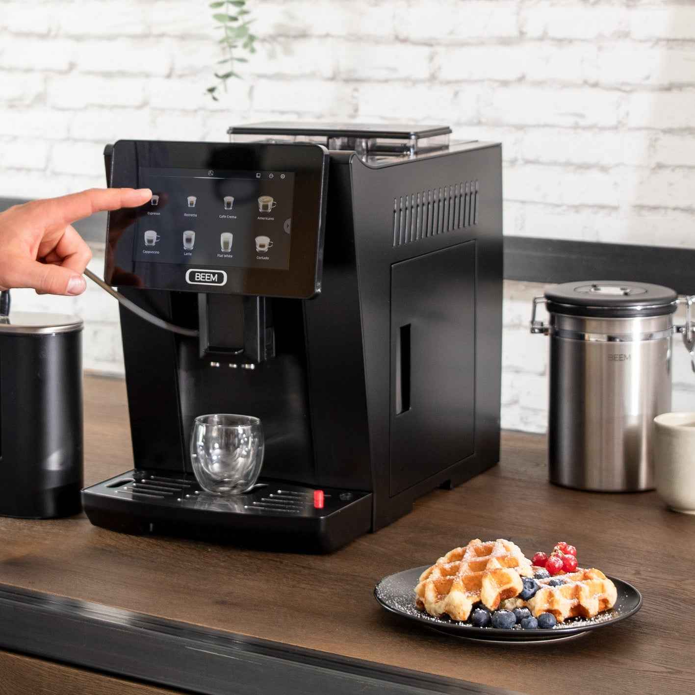 Beem Vollautomat macchina caffè automatica 15 bar touch 14 bevande