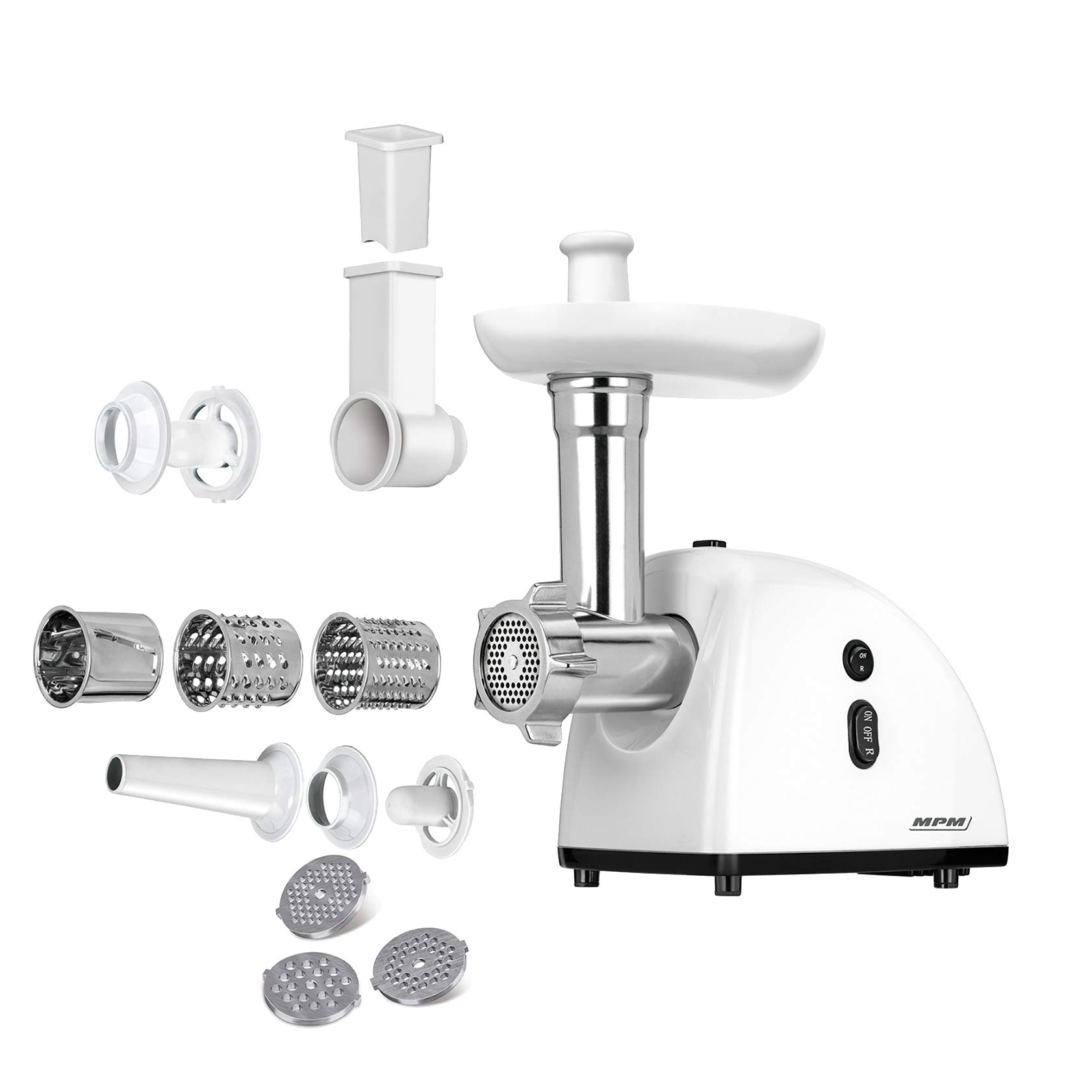 MPM MMM-06 Tritacarne Elettrico 720W con 3 Dischi Inox