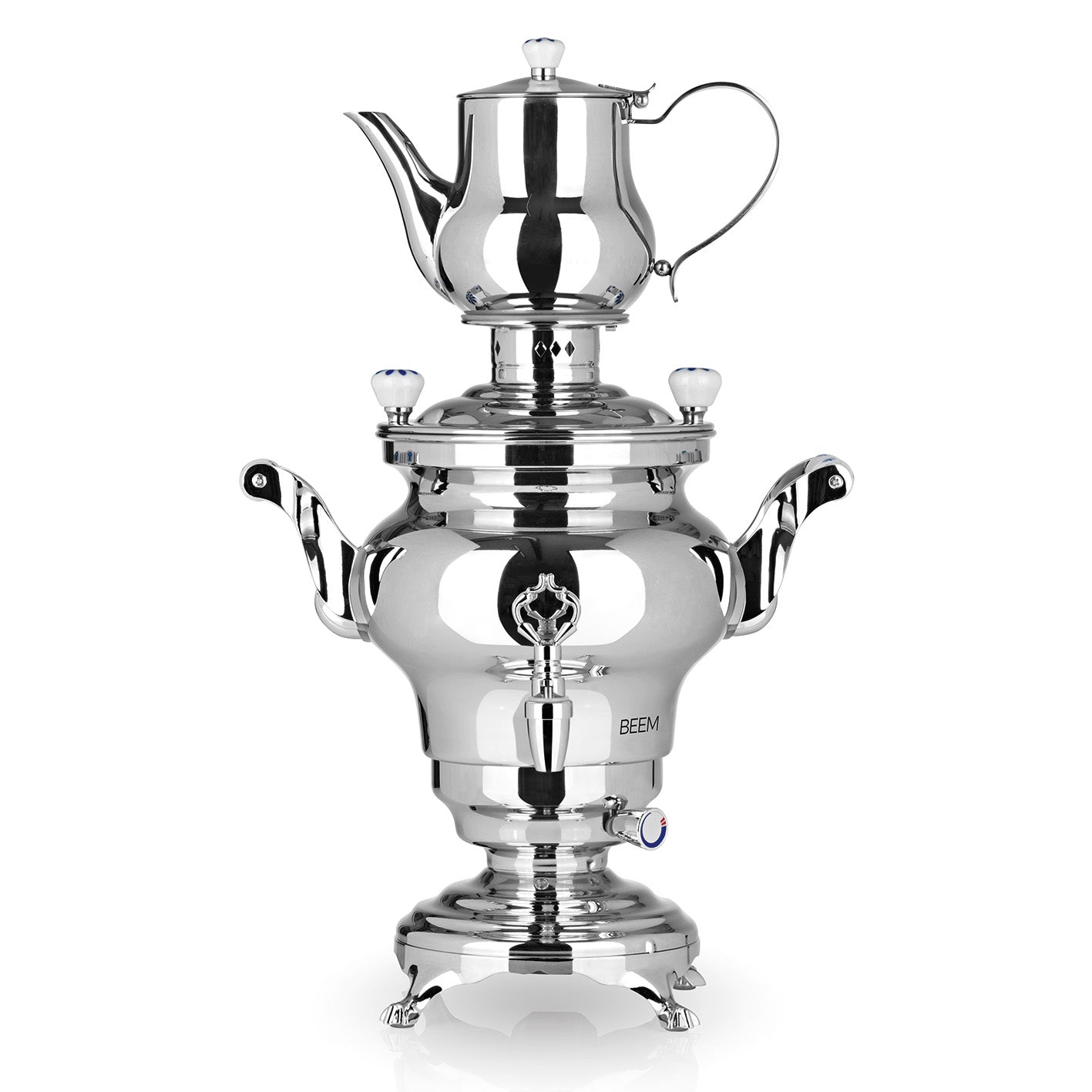 Beem Odessa samovar acciaio 3 L con teiera 1 L 1300 W
