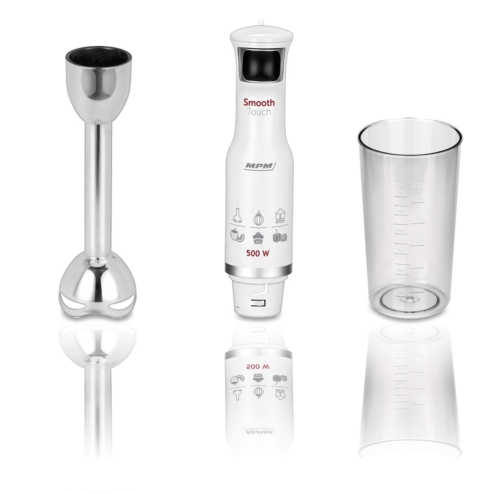 MPM MBL-27 frullatore a immersione bianco 500W 600 ml