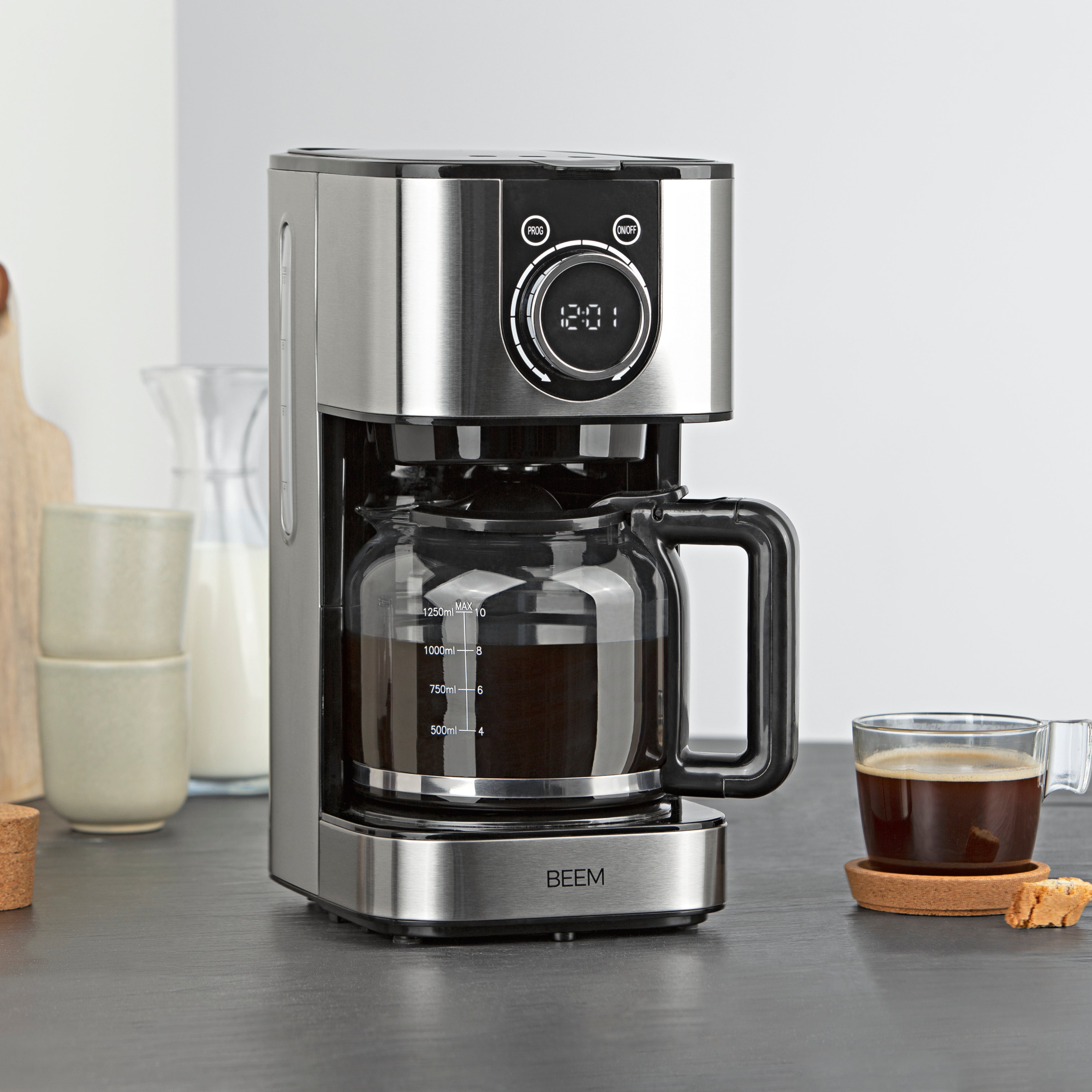 Beem Fresh-Aroma-Switch caffettiera filtro vetro 10 tazze