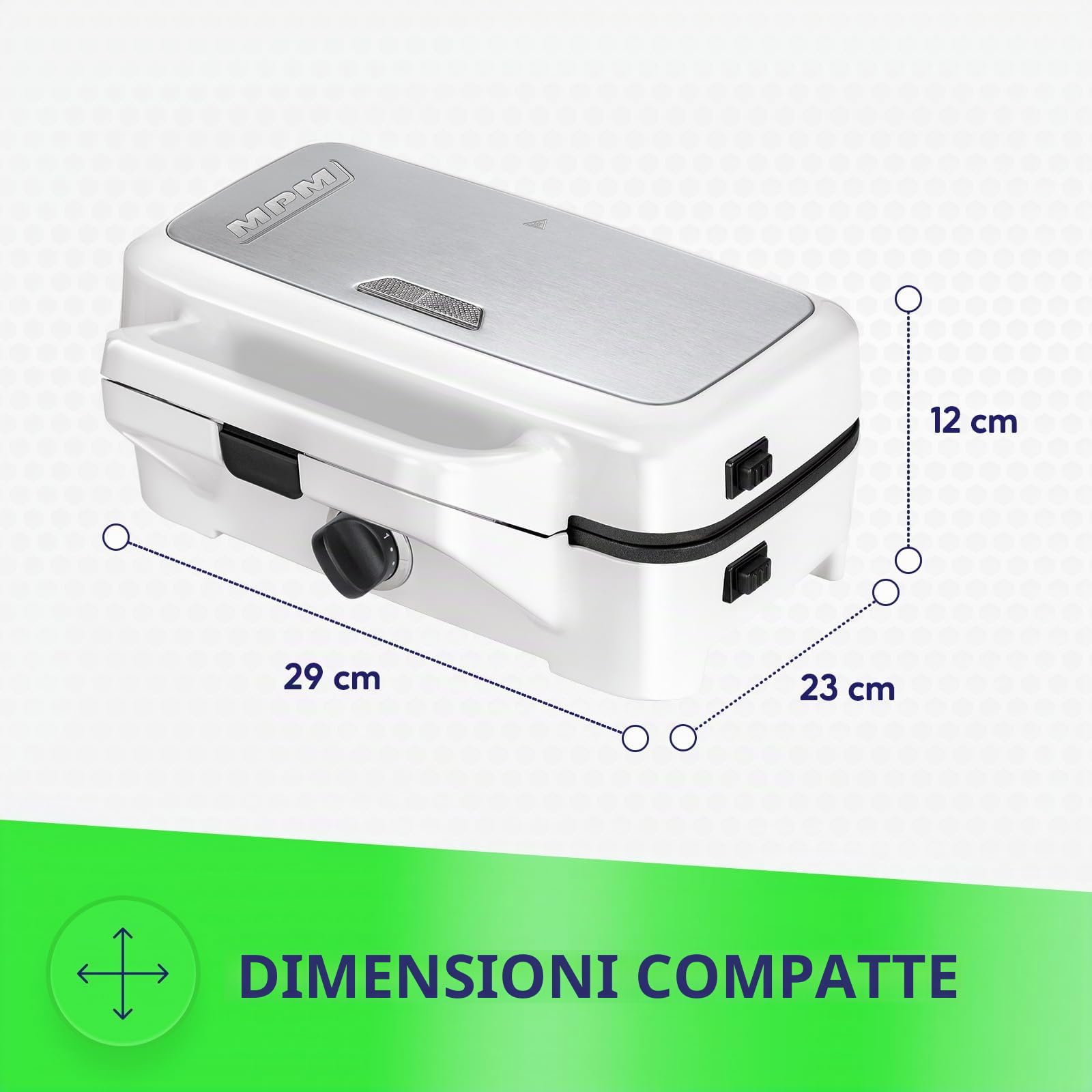 MPM MOP-33M sandwich maker 3 in 1 piastre 1200W